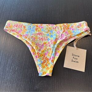 Stone Fox Swim Roca Bikini Bottoms Flower Fields